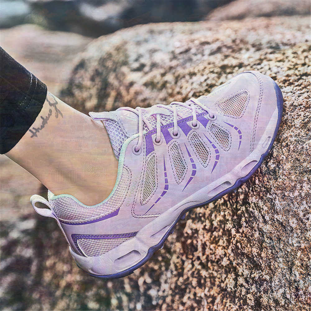 Outdoor Sport Uk - Sumer pointe ronde argent baskets chaussures