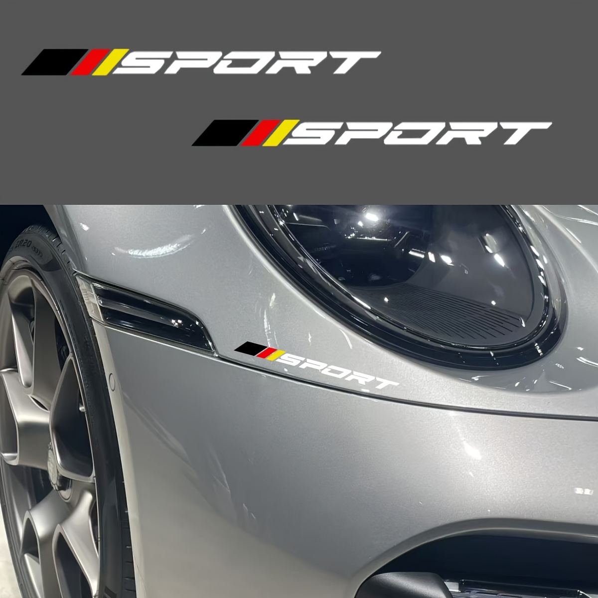 Outdoor Sport Logo - Autocollants plats 2D avec Logo SPORT,