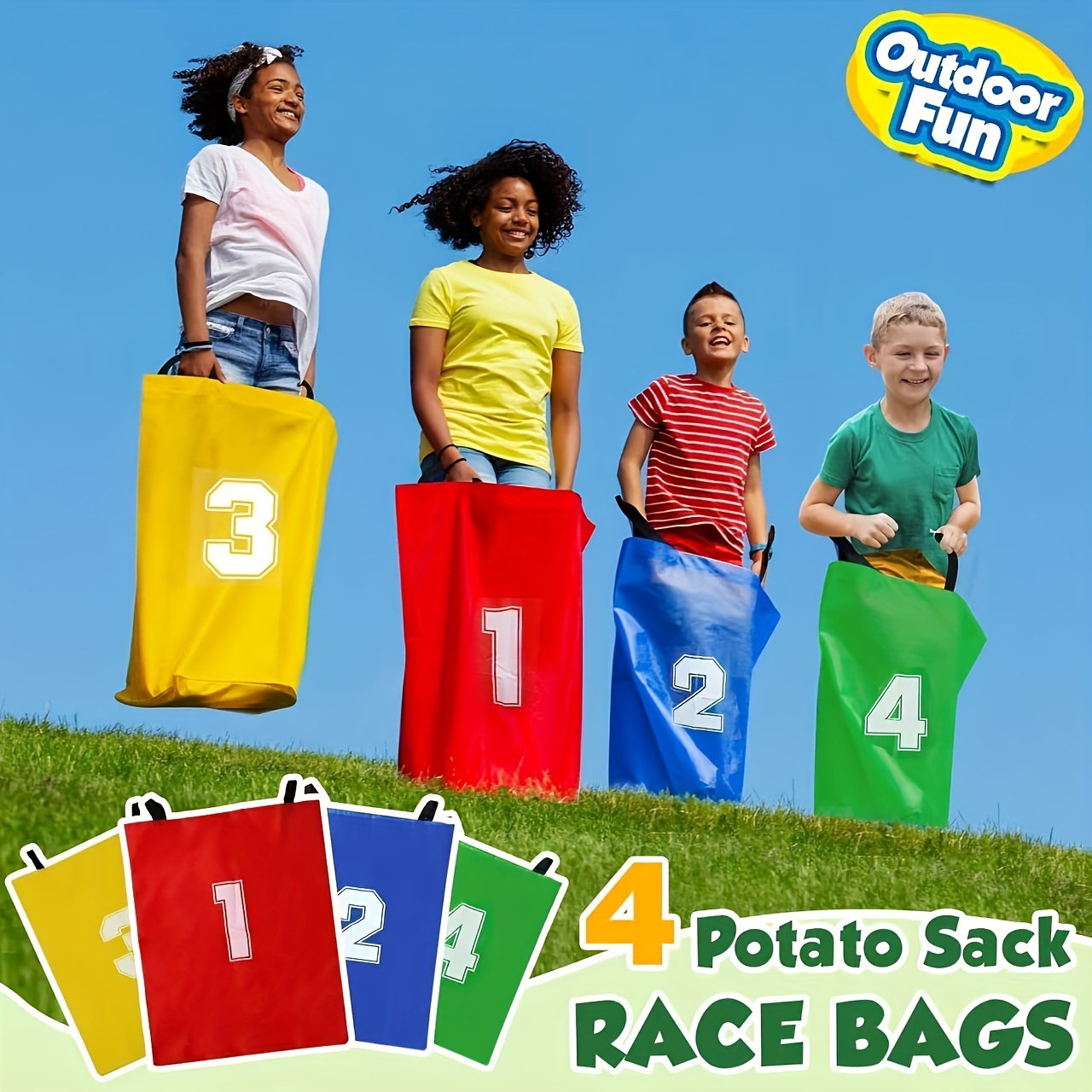 Outdoor Sport Bag - 4 sacs de jeu en toile