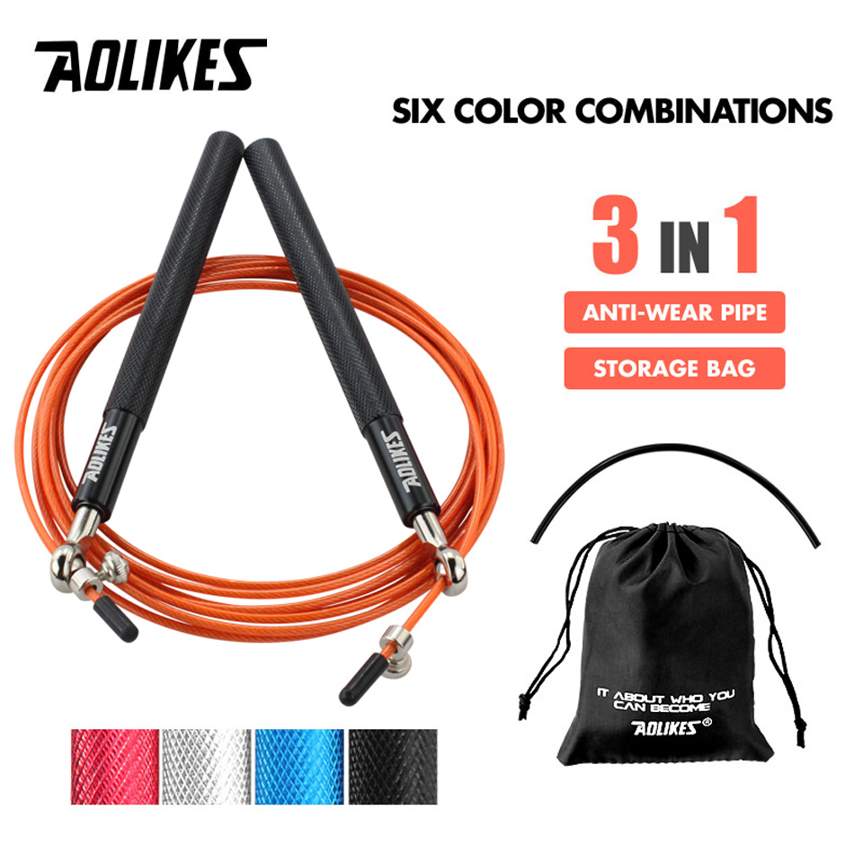 Speed Skipping Rope - AOLIKES 1 pièces Crossfit vitesse corde