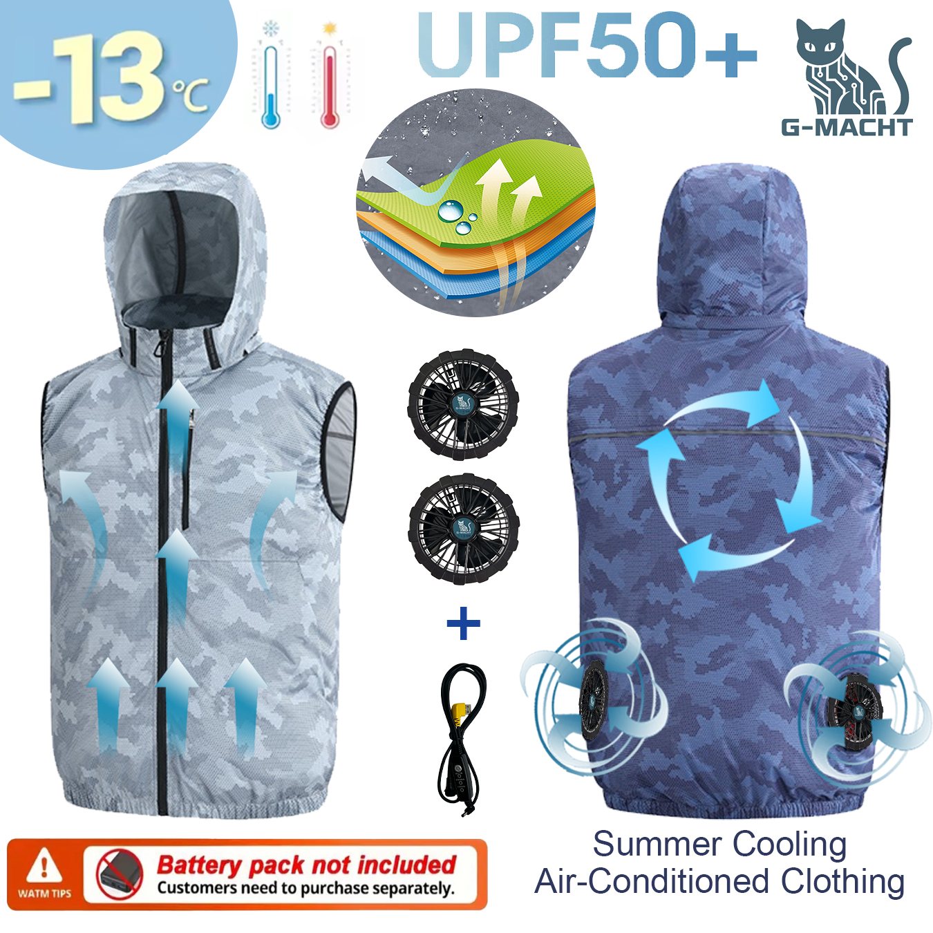 Gilet de sport d'été 12V/5V av - Outdoor Sport Jacket Brand avis et prix