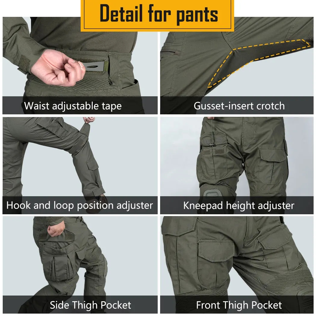 G3 pantalons de Combat + couss - Outdoor Sport Climbing Gear avis et prix