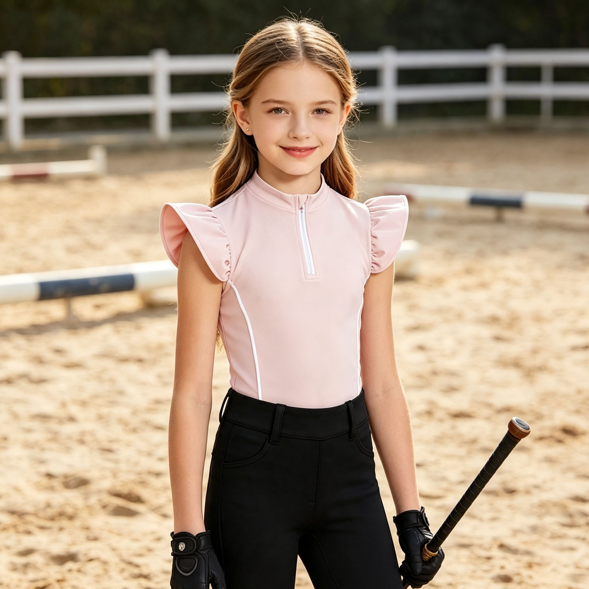 Haut d'équitation pour filles, - Polo Shirt Equestrian avis et prix