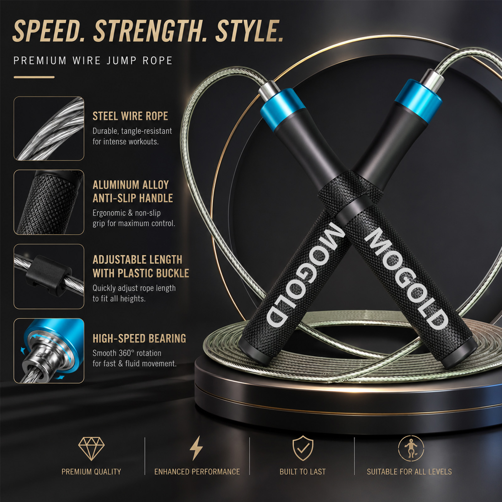 Corde à sauter professionnelle - Speed Skipping Rope avis et prix